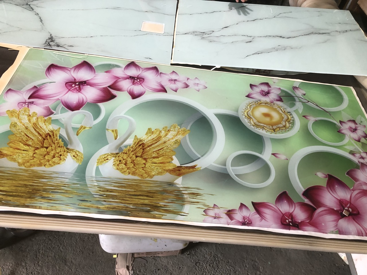 Gia công, thi công kính bếp 3D - 10